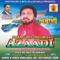 Saanu Mittro Mili Azaadi Surinder Shinda Song Download Mp3